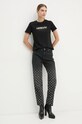 Памучна тениска Armani Exchange 6DYT36.YJ7VZ черен NC24