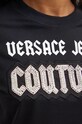 Бавовняна футболка Versace Jeans Couture 77HAHC02.CJ01C чорний