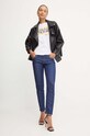 Versace Jeans Couture tricou din bumbac 77HAHE05.CJ00E alb AW24