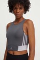 Топ для тренировок adidas Performance Hyperglam slim серый IK5504