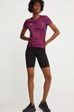 adidas Performance t-shirt treningowy x FARM Rio IX6985 bordowy AW24