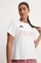 biały adidas Performance t-shirt treningowy HIIT Olympic