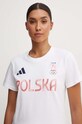 adidas Performance t-shirt Polska biały JF6711