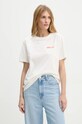 Bavlnené tričko PS Paul Smith béžová W2R.232V.N21154