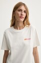 Bavlnené tričko PS Paul Smith W2R.232V.N21154 béžová