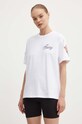 Juicy Couture t-shirt bawełniany ROSE UNISEX T-SHIRT JCBCT224804.117 biały AW24