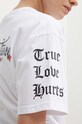Juicy Couture t-shirt bawełniany ROSE UNISEX T-SHIRT JCBCT224804.117