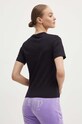 Odzież Juicy Couture t-shirt bawełniany DIAMANTE JEWEL GIRLFRIEND T-SHIRT- JCMCT224257.101 czarny