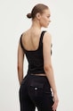 Odzież Juicy Couture top welurowy BROMLEY TOP JCWCT24301.101 czarny