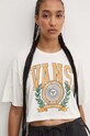 Vans t-shirt bawełniany beżowy VN000HHEFS81