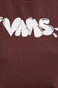 Bavlněné tričko Vans VN000HHU7YO1 hnědá
