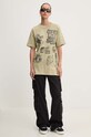 Vans t-shirt bawełniany VN000HHHD3Z1 zielony AW24