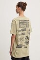 Odzież Vans t-shirt bawełniany VN000HHHD3Z1 zielony