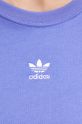 Хлопковая футболка adidas Originals IY7327 фиолетовой