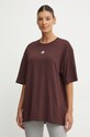 Бавовняна футболка adidas Originals коричневий IY7328