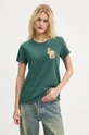 Levi's t-shirt bawełniany regular zielony 17369.2856