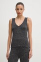 United Colors of Benetton top uni argintiu 1194DH016