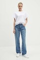 American Vintage tricou din bumbac VUP02BH24 alb AW24