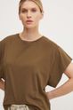 American Vintage tricou din bumbac verde VUP02BH24
