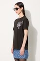 Бавовняна футболка Kenzo Gots Star Tiger Emb Loose чорний FE62TS1354SG.99J