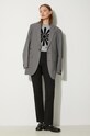 Вълнен пуловер Kenzo Marguerite Placed Top FE62PU4883CT.93 сив AW24