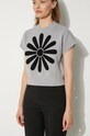 Вълнен пуловер Kenzo Marguerite Placed Top сив FE62PU4883CT.93