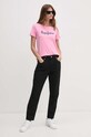 Pepe Jeans tricou din bumbac ENARA PL505879 roz AW24