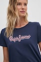 Βαμβακερό μπλουζάκι Pepe Jeans ENARA σκούρο μπλε PL505879