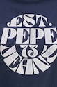 Бавовняна футболка Pepe Jeans ELVIA PL505881 темно-синій