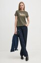 Pepe Jeans tricou din bumbac GALEY PL505941 verde AW24