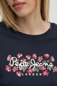 Бавовняна футболка Pepe Jeans GINNY PL505945 темно-синій
