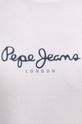 Bavlněné tričko Pepe Jeans FIORE PL505951 bílá