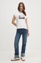 Бавовняна футболка Pepe Jeans GLORY PL505963 білий AW24