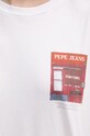 Хлопковая футболка Pepe Jeans GWENDOLYN белый PL505976