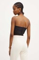 Odzież Elisabetta Franchi top TO00647E2 czarny