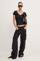 Hollister Co. tricou KI339.3574.900 negru AW24