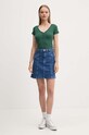 Hollister Co. t-shirt KI339.3674.301 zielony AW24