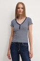 Hollister Co. t-shirt granatowy KI339.3774.204
