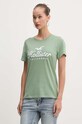 Βαμβακερό μπλουζάκι Hollister Co. πράσινο KI357.3284.310