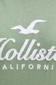 Βαμβακερό μπλουζάκι Hollister Co. KI357.3284.310 πράσινο