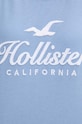 Bavlněné tričko Hollister Co. KI357.3285.220 modrá