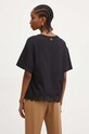 Îmbrăcăminte Twinset tricou din bumbac 242TP2510 negru