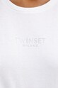 Хлопковая футболка Twinset 242TP2321 белый