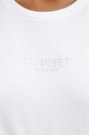 Twinset t-shirt bawełniany 242TP2321 biały