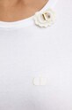 Twinset tricou din bumbac 242TP2502 alb