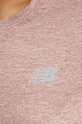New Balance t-shirt treningowy Athletics WT41253SWA różowy
