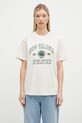 New Balance cotton t-shirt applique beige WT43548LIT