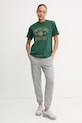 New Balance tricou din bumbac WT43548NWG verde AW24
