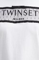 Twinset tricou din bumbac 242TT2290 alb