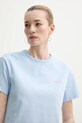 Bavlněné tričko A.P.C. t-shirt boxy petit vpc modrá COHBQ.F26390